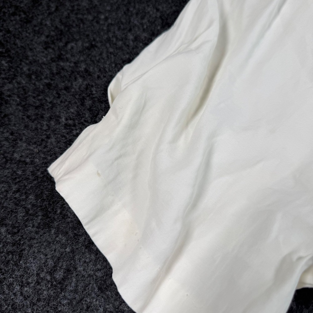 Vintage Elisse Jr Off White Lace Collar Button Front Mini Dress Size 11/12 USA - Picture 7 of 12
